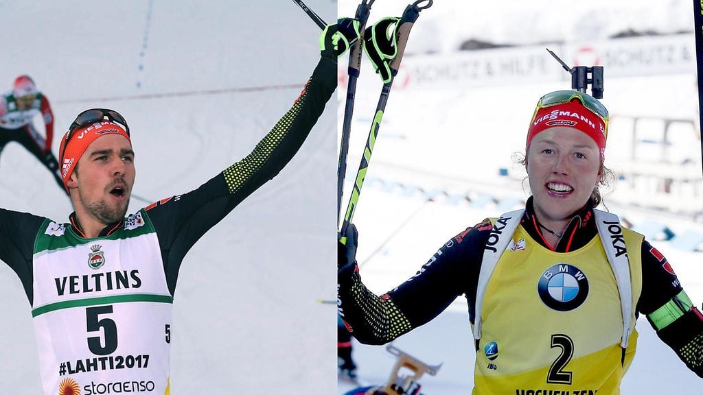 Johannes Rydzek ja Laura Dahlmeier ovat Saksan vuoden urheilijat vuosimallia 2017.