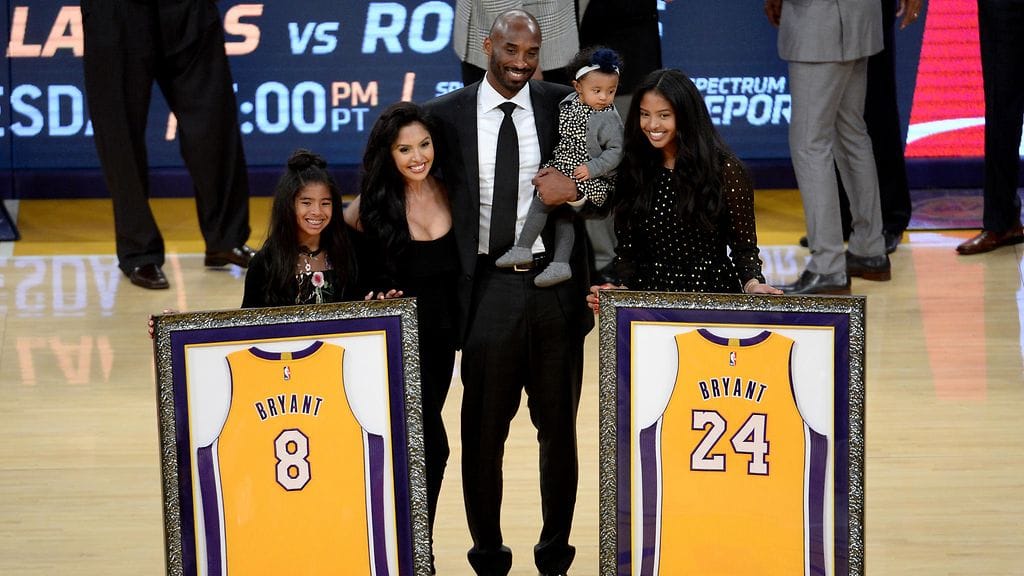 Kobe Bryant juhli yhdessä perheensä kanssa.