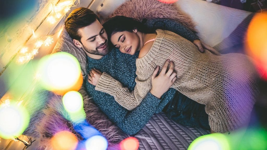 talvi, uusivuosi, pariskunta