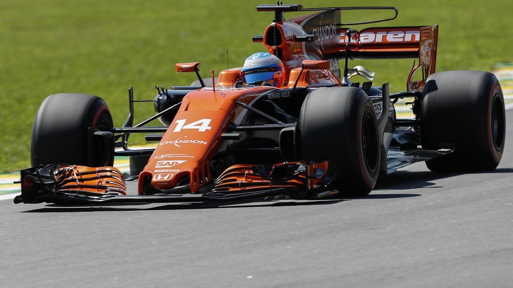Fernando Alonson McLarenissa ei juuri sponsoritarroja viime kaudella näkynyt.