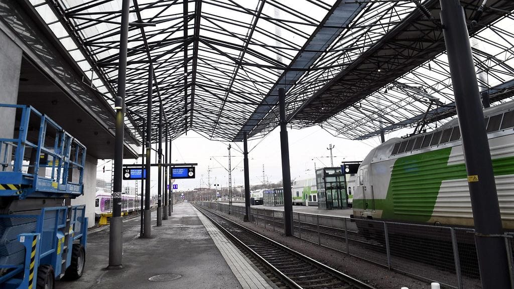 Romahdusvaara Helsingin rautatieasemalla 21.12.2017