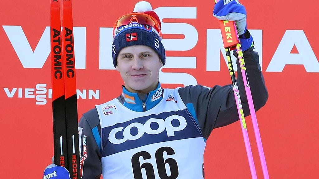 Simen Hegstad Krüger tuuletti uransa avausvoittoa Toblachissa.