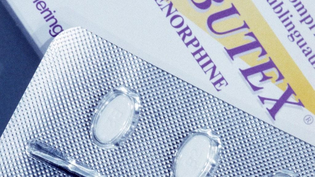 Kuva on kuvituskuva. Kuvassa on Subutex-tabletteja.