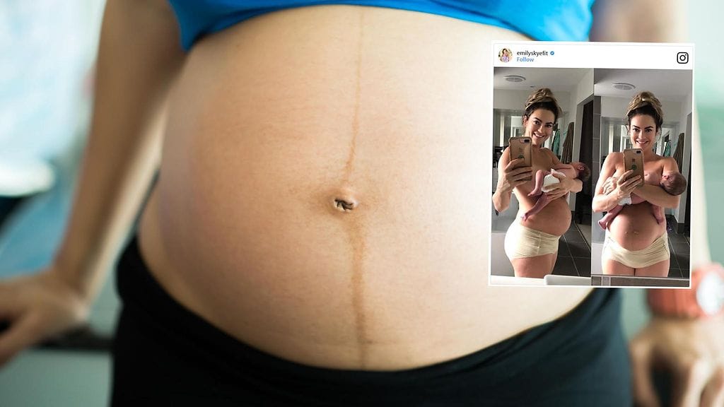 Tuoreelle äidille ulkonäkö ei ole tällä hetkellä se tärkein asia.