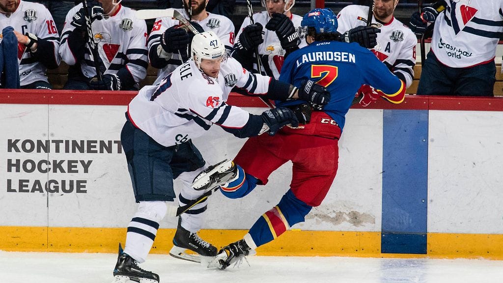 Arkistokuva Jokerien ja Slovan Bratislavan tiistaisesta ottelusta Helsingissä. Slovan voitti tuolloinkin 3–2.