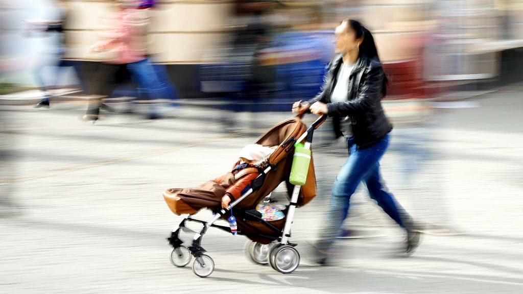 kiire, lastenvaunut
