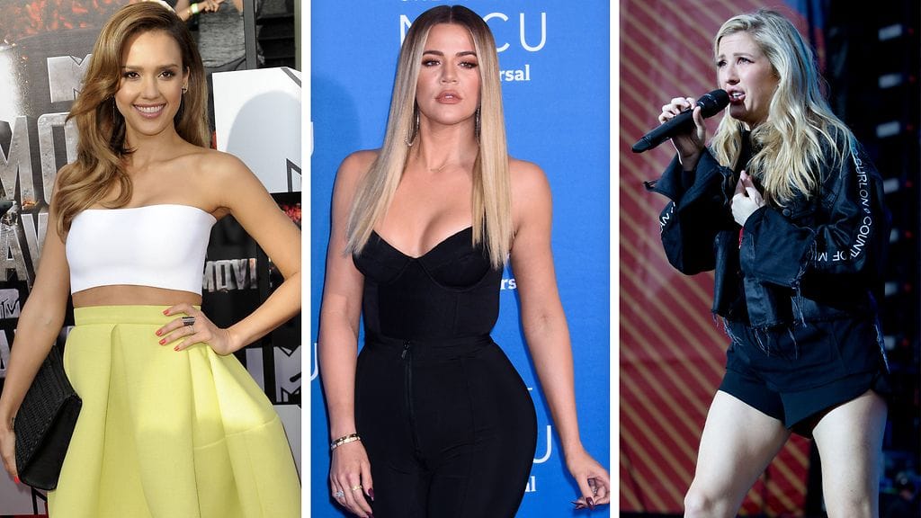 Jessica Alba, Khloé Kardashian ja Ellie Goulding treenaavat kovaa.