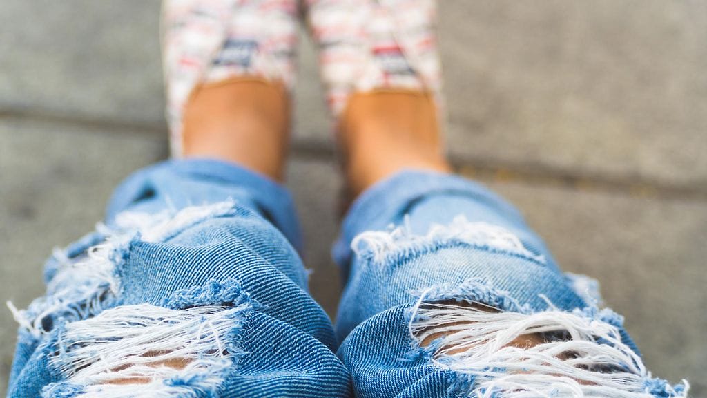 Äidin revityt farkut olivat liikaa jollekin. Kuvituskuva.