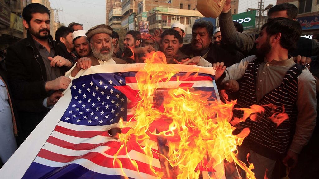 AOP Pakistan mielenosoitus Yhdysvallat