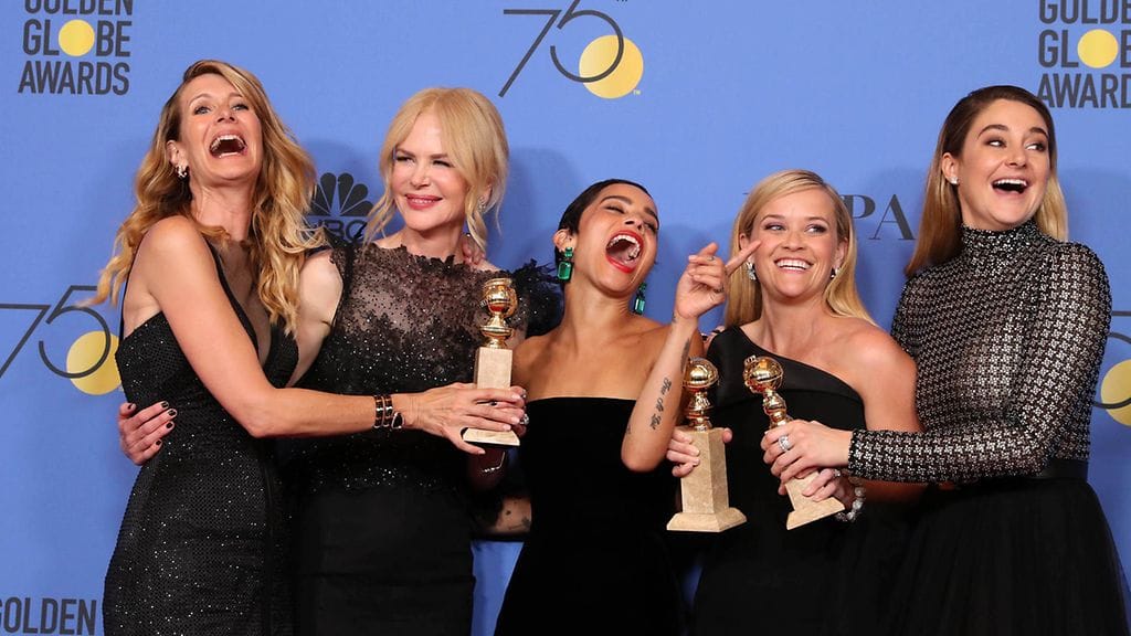 Laura Dern, Nicole Kidman, Zoe Kravitz, Reese Witherspoon ja Shailene Woodley.