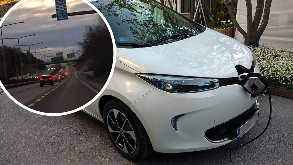 Jarkko Santala saa maanantaista 8.1. lähtien ajaa Renault Zoe -sähköautollaan Länsiväylän bussikaistaa.