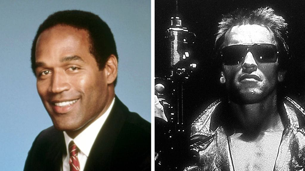 oj simpson terminator arnold schwarzenegger