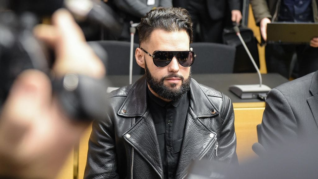 Axl Smith kuvattuna Helsingin käräsjäoikeudessa 18. tammikuuta 2017.