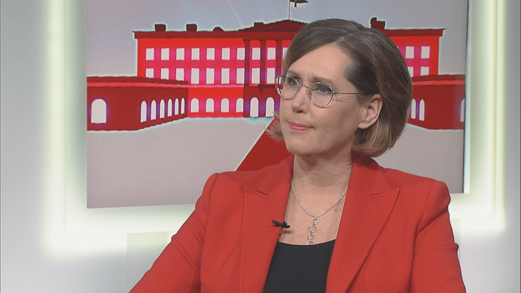 Tuula Haatainen eilisessä tentissä.