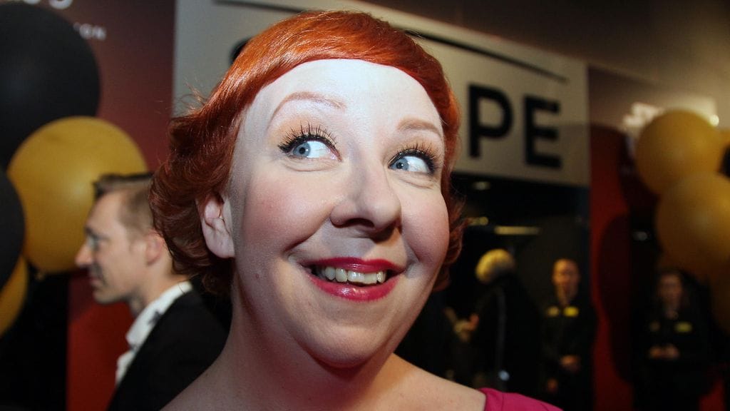 Jenni Kokander säihkyi Kaikki oikein -elokuvan kutsuvierasensi-illassa 10. tammikuuta 2018.