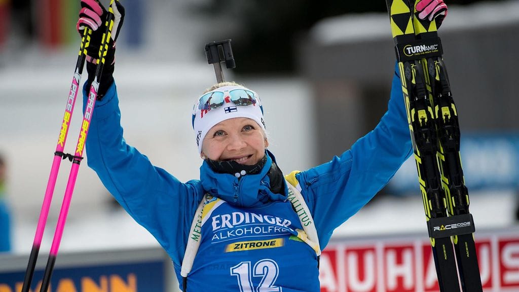 Kaisa Mäkäräinen nappasi kauden kolmannen kakkossijansa.