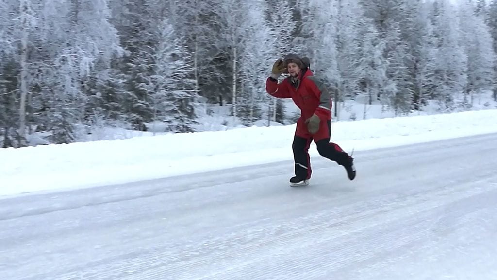 Kauppilanmäentie Vieremä maantie luistin jää