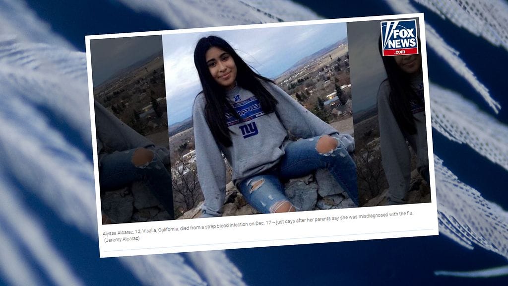 12-vuotias Alyssa menehtyi septiseen shokkiin.