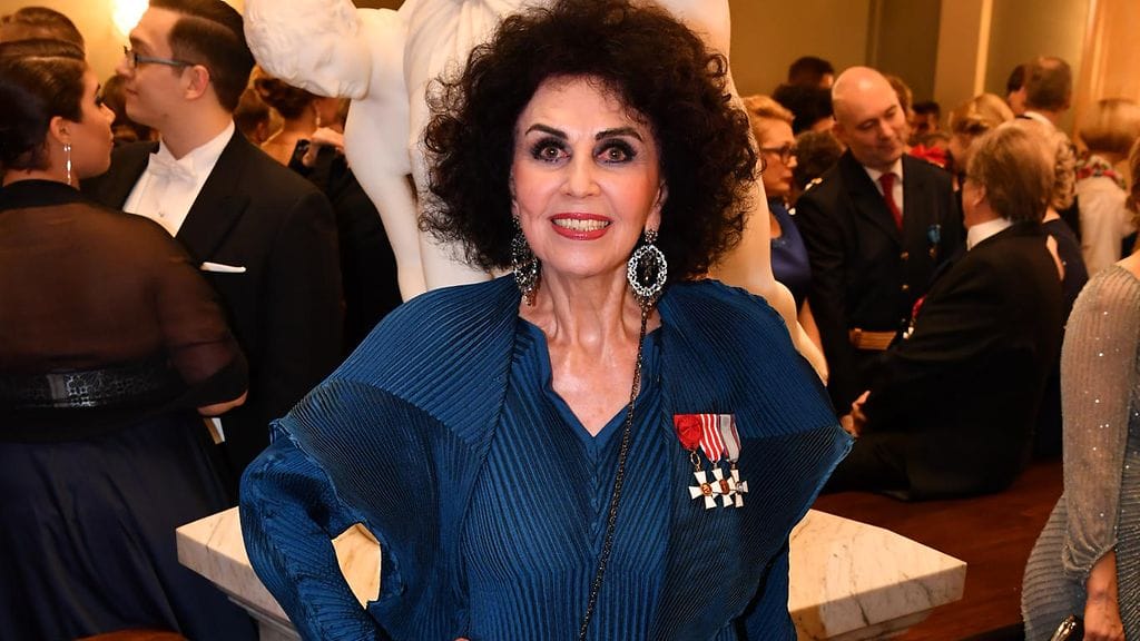 Lenita Airisto Linnan juhlissa 6. joulukuuta.