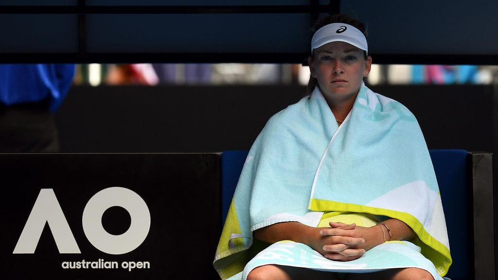 CoCo Vandeweghen tie Australian avoimissa tyssäsi alkuunsa.