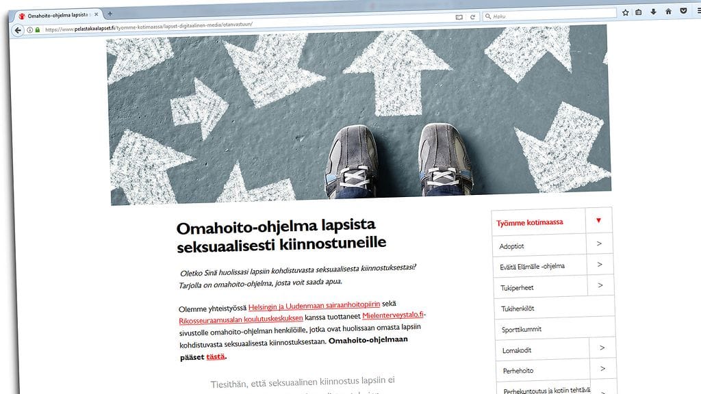 Omahoito-ohjelma on julkaistu Mielenterveystalo.fi -sivustolla.