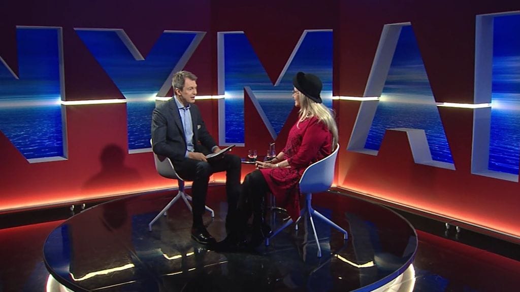 Virpi Miettinen vieraili Peter Nymanin keskusteluohjelmassa.