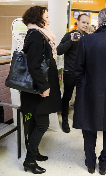 Jenni Haukio ja Sauli Niinistö äänestämässä 18.1.2018