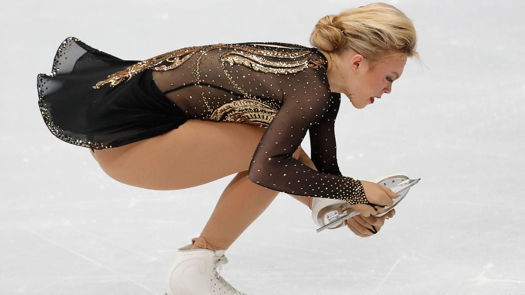 Emmi Peltonen EM-lyhytohjelmassa.