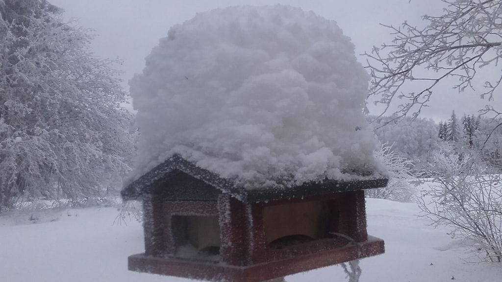 Lunta riittää Viitasaaren itäosassa.