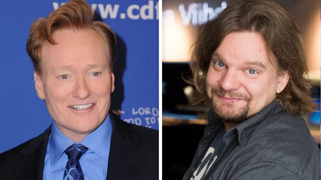 Conan O'Brien ja Ismo Leikola.