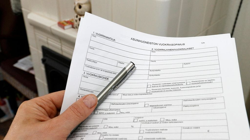 asunto vuokra vuokrasopimus