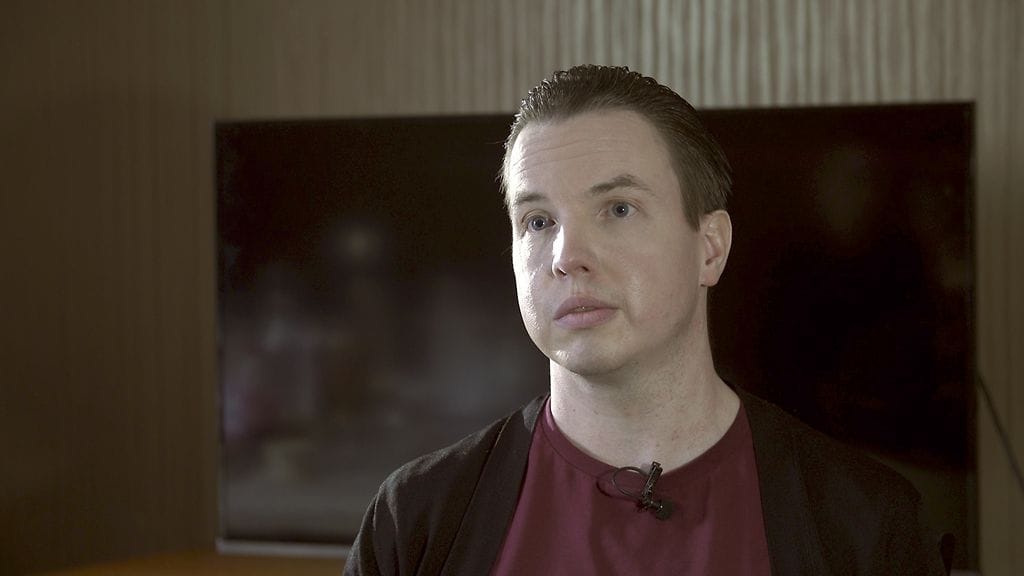 Elinkautisvanki Janne Raninen Rikospaikan haastattelussa talvella 2018.