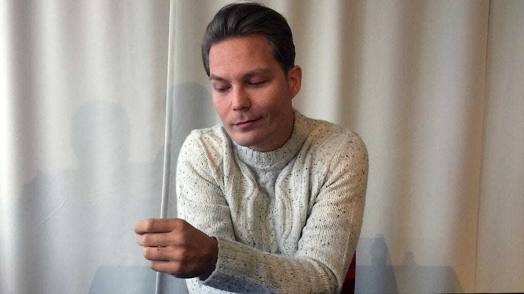 Jare Tiihonen Veljeni vartija -elokuvan lehdistötilaisuudessa 23. tammikuuta 2018.