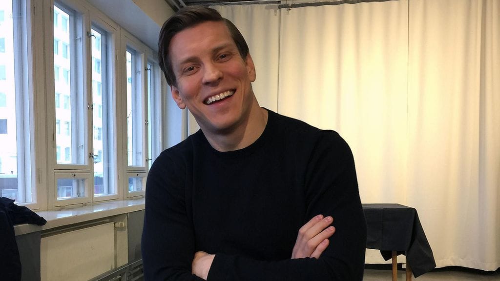 Cheekiä näyttelevä Antti Holma Veljeni vartija -elokuvan lehdistötilaisuudessa tammikuussa 2018.