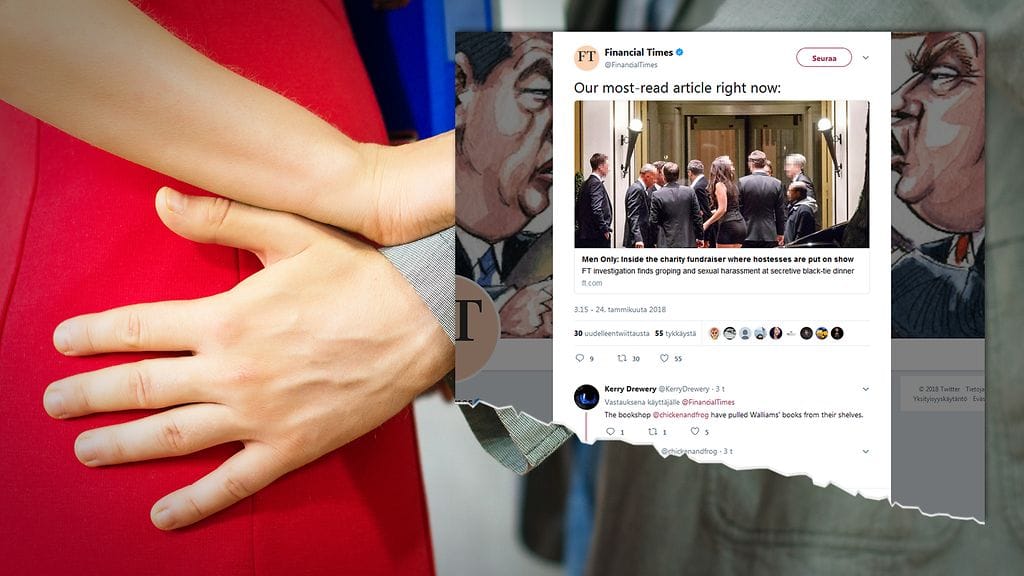 Viihdyttäjiksi palkattujen naisten oli etukäteen allekirjoitettava viisisivuinen vaitiolosopimus, josta he eivät saaneet itselleen kopiota.