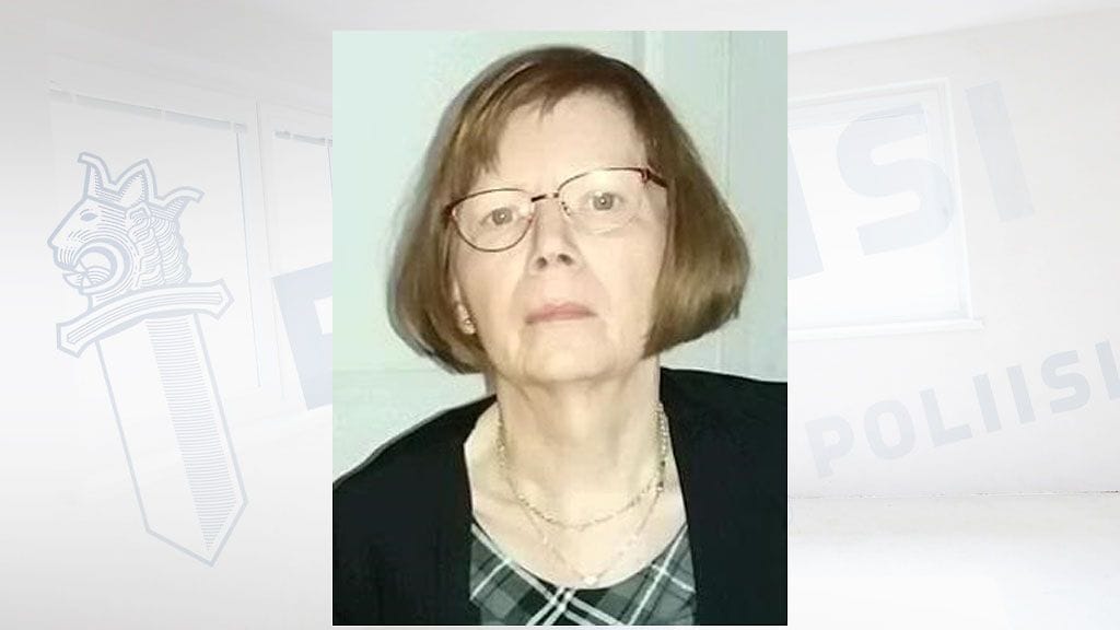 Torniossa kadonnut Hilkka Jaako on poliisin kuvauksen mukaan 155 senttiä pitkä ja kulkee kumarassa.