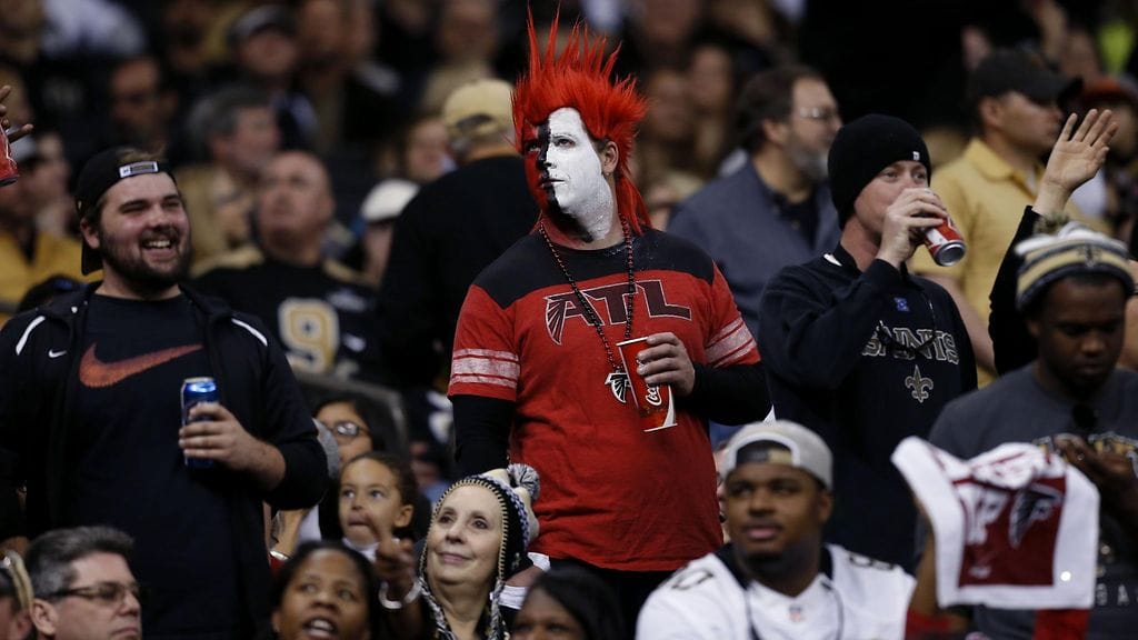 Atlanta Falconsin faneja. Arkistokuva.