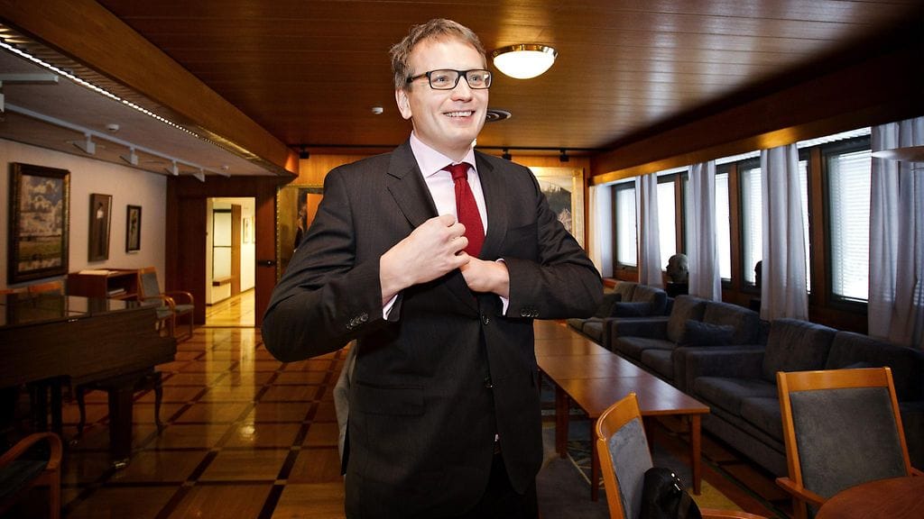 Perttu Kauppinen Etelä-Suomen Sanomien hallituksen tiloissa Lahdessa  23. tammikuuta 2015.