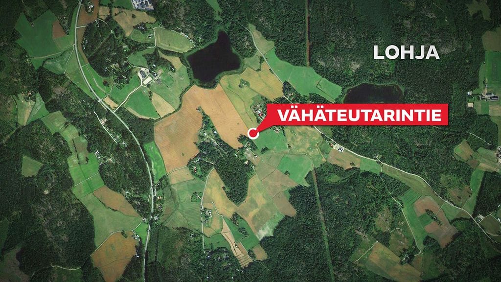 Turma sattui kolmelta iltapäivällä Vähäteutarintiellä.