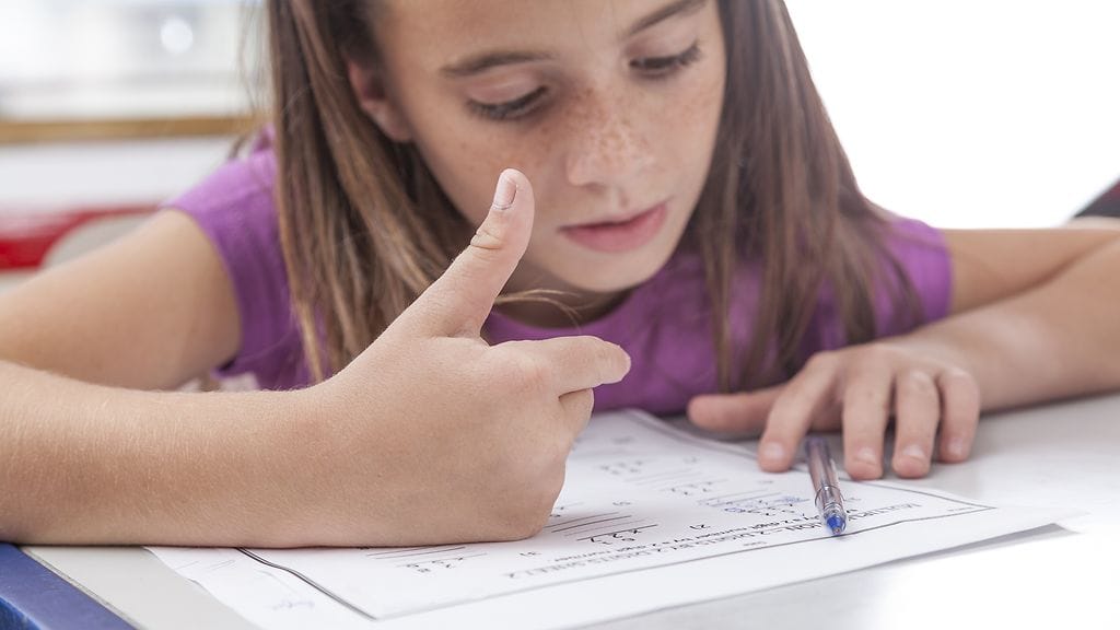 Kakkosluokkalaisten matematiikantehtävässä lasketaan, kuinka paljon pieniä ja isoja koiria koiranäyttelyssä on.