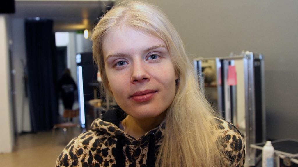 Alina Tomnikov kuvattuna Putous-studiolla 1. helmikuuta 2018.