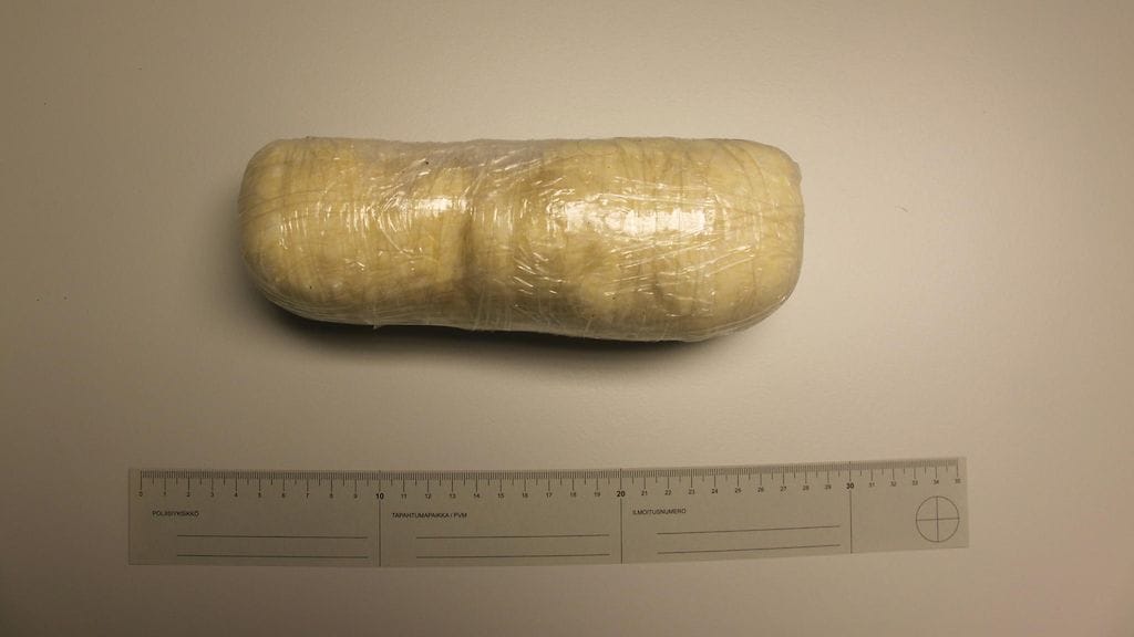 Arkistokuvaa poliisin takavarikoimasta amfetamiinista.