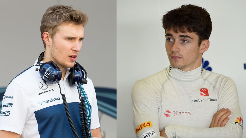 Sergei Sirotkin ja Charles Leclerc.