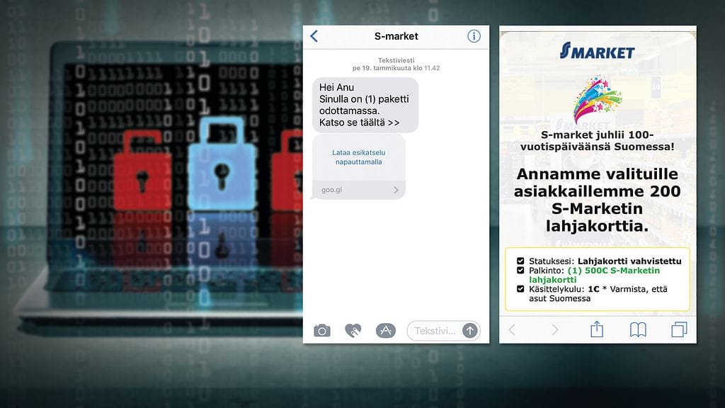 Jos luottokorttinumero joutuu vääriin käsiin, pitää olla heti yhteydessä pankkiin.