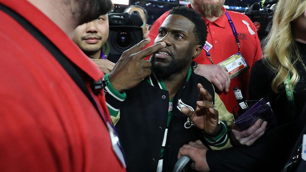 Kevin Hart pyrki juhlalavalle, mutta joutui pettymään.