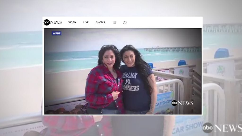 Toisiaan 20 vuotta etsineet siskot Jennifer Braica ja April Kreppel. Kuvan lähde ABC News