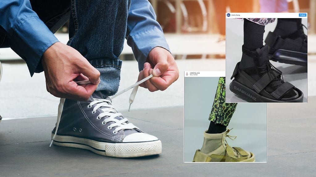 Tennarien päälle vedetään nyt toiset kengät.