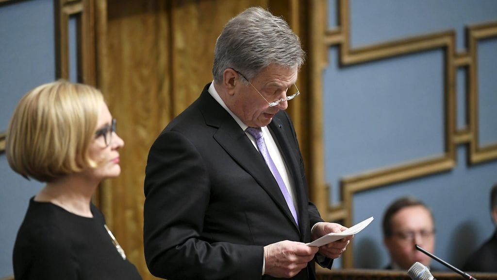 Sauli Niinistö puhui valtiopäivien avajaisissa 6. helmikuuta.
