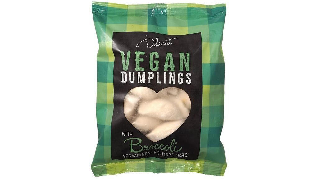 Deliciestin Vegan Dumplings Broccolia vedetään myynnistä puutteelisen ainesosaluettelon vuoksi.