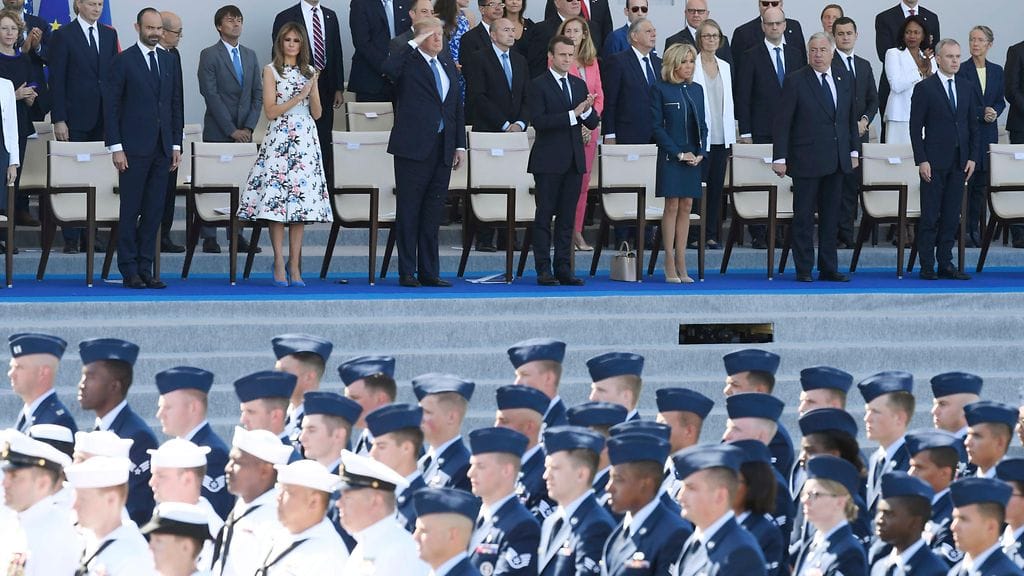 EPA Trump paraatissa Pariisissa kesällä 2017